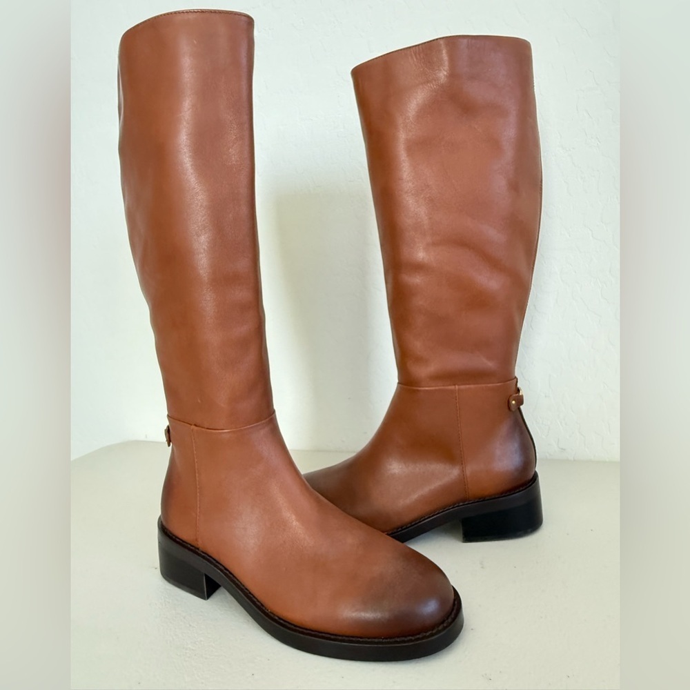 NEW Sam Edelman Women's Mable Spiced Pecan Riding Boots Women’s Size 7 - Picture 2 of 11